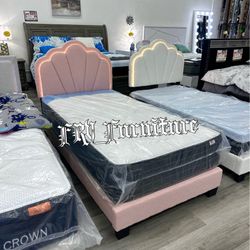 New Twin Bed Frame With Matress 