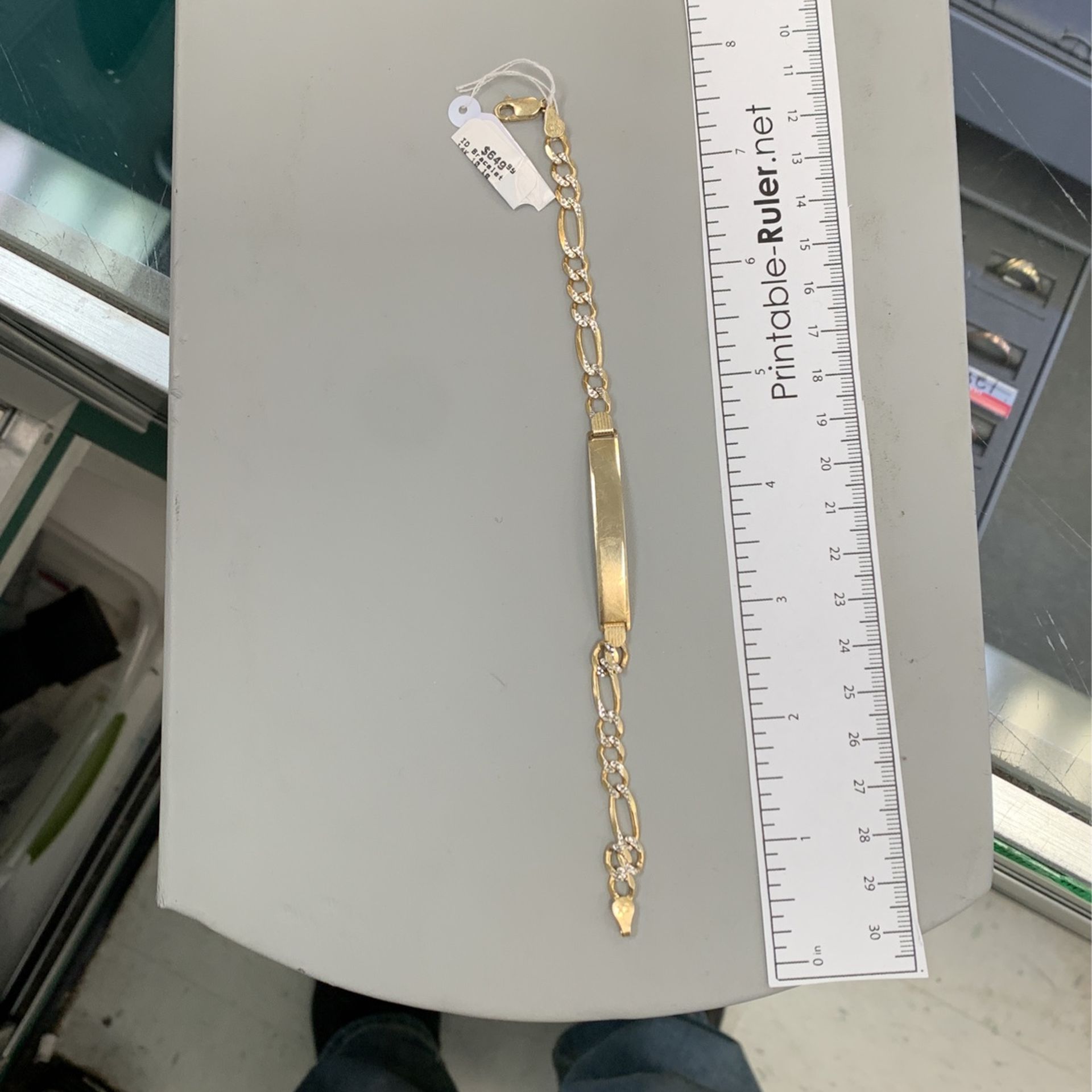 14k ID Bracelet 10g Clothing