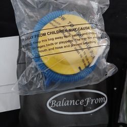 BalanceFrom Black 32" Diameter Exercise Ball With Pump. NWOT