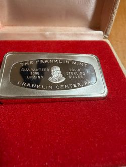 1972 Franklin mint solid sterling silver