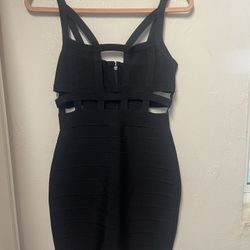 Black Cutout Bandage Dress - Great for Night Out