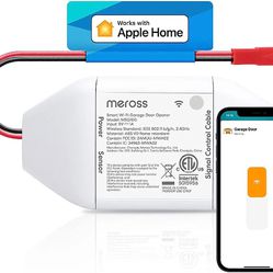 meross Smart Garage Door Opener Remote, Compatible with Apple HomeKit, Amazon Alexa, Google Assistant and SmartThings, No Hub Needed

