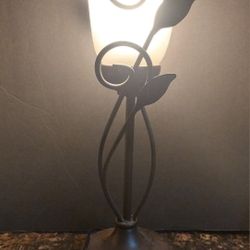 Glass& Iron Base Lamp