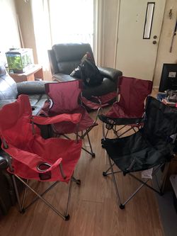 4 Folding Camp Chairs