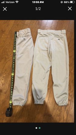 (2) Baseball Rawlings Elastic Bottom Pants Sz Adult Mens Medium (Runs Smaller) (Cash Only)