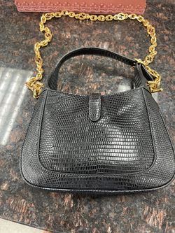 Gucci Lizard Jackie Hobo Bag