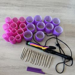 Hair styling set | Curling iron | Rollers