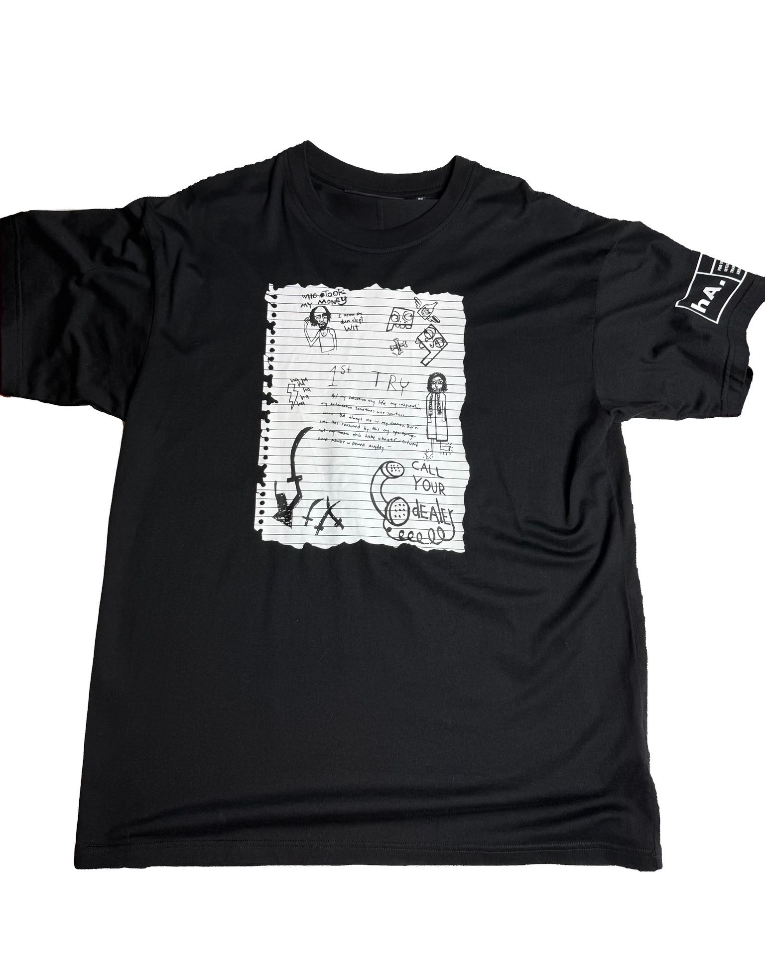 Haculla Black Notebook T Shirt