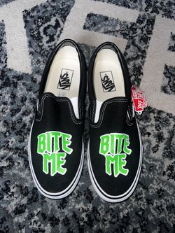 Custom Halloween Slip On Vans