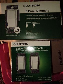 Lutron dimmers 2and3packs