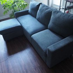 Blue-gray couch