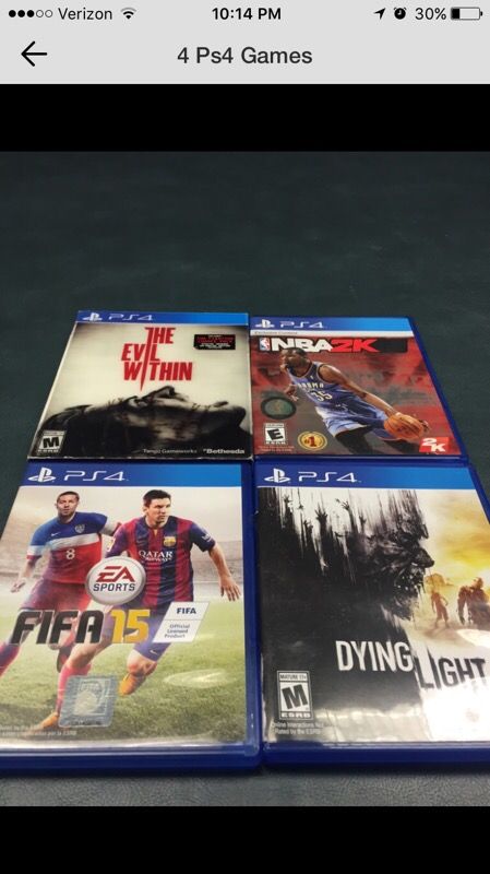4 ps4 games