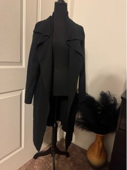 Black overcoat size medium