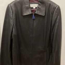 Liz Claiborne Women’s Black Leather Jacket L