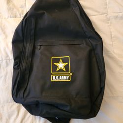 US Army Single Strap Backpack W/ Items