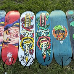 Santa Cruz Eric Dressen Signed Skateboard Decks