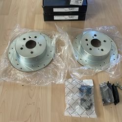 Rear Rotors Brake Pad Set Toyota