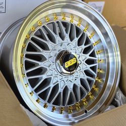 16x8.0 BRAND NEW BBS RS REPS. VORS VR3. 4X100/4X114.3