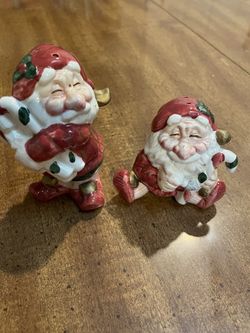 Vintage 1990 Fits & Floyd Salt & Peppers Shakers-Elves