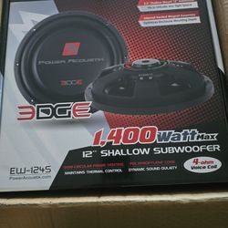 🔥 Power Acoustik 12” Shallow Mount Subwoofer (NEW) 🔥