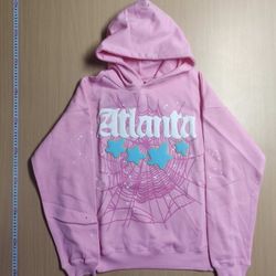 Sp5der Hoodie Pink Atl