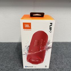 JBL Flip 7 Portable Bluetooth Speaker – Red Waterproof IP68 - Powerful Bass - Brand New Sealed