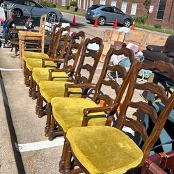 6 Dining table chairs