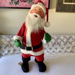 large vintage annalee plush santa