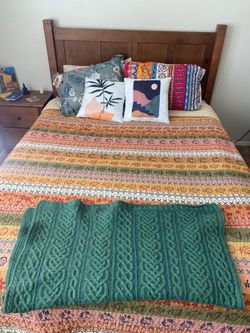 Wooden bed frame