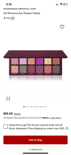 Anastasia Eye Shadow Pallet 