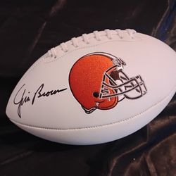 Jim Brown Signed Autograph Auto Football Cleveland Browns Autographed