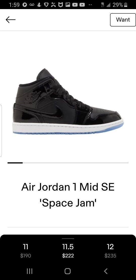 Jordan 1 Space Jams