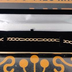 14kt Figaro Bracelet 