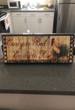 Nice rooster kitchen decor..