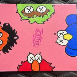 KAWS (sesame Street) Canvas Art 