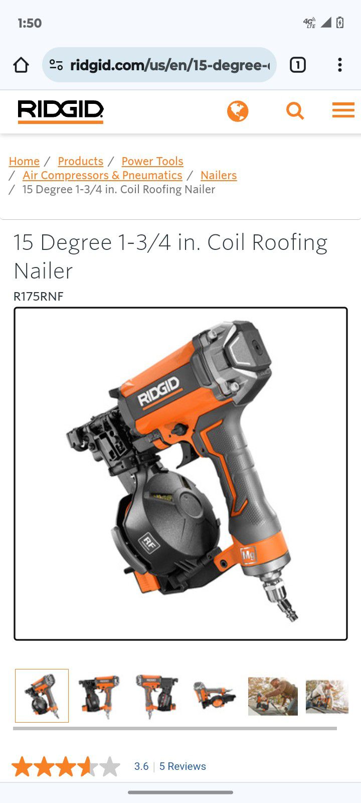 Rigid Roof Nailer Coil Gun