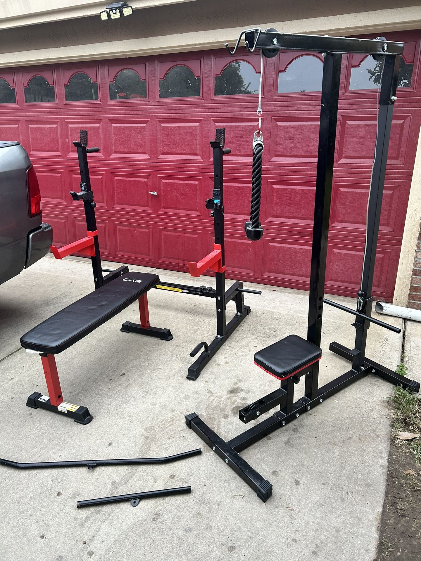 Squad Rack Bench And Lat Pull