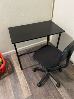 Small desk and chair