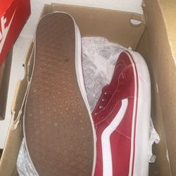 Red Vans size 11.5
