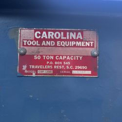 Carolina Tool and Equipment 50-Ton Hydraulic Press $500 OBO