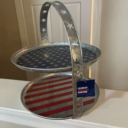 Two Teir Galvanized Tray