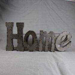 Metal Rustic Style Decorative "Home" Wall Sign