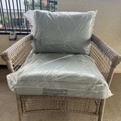 Patio Chair With Brand New Cushions