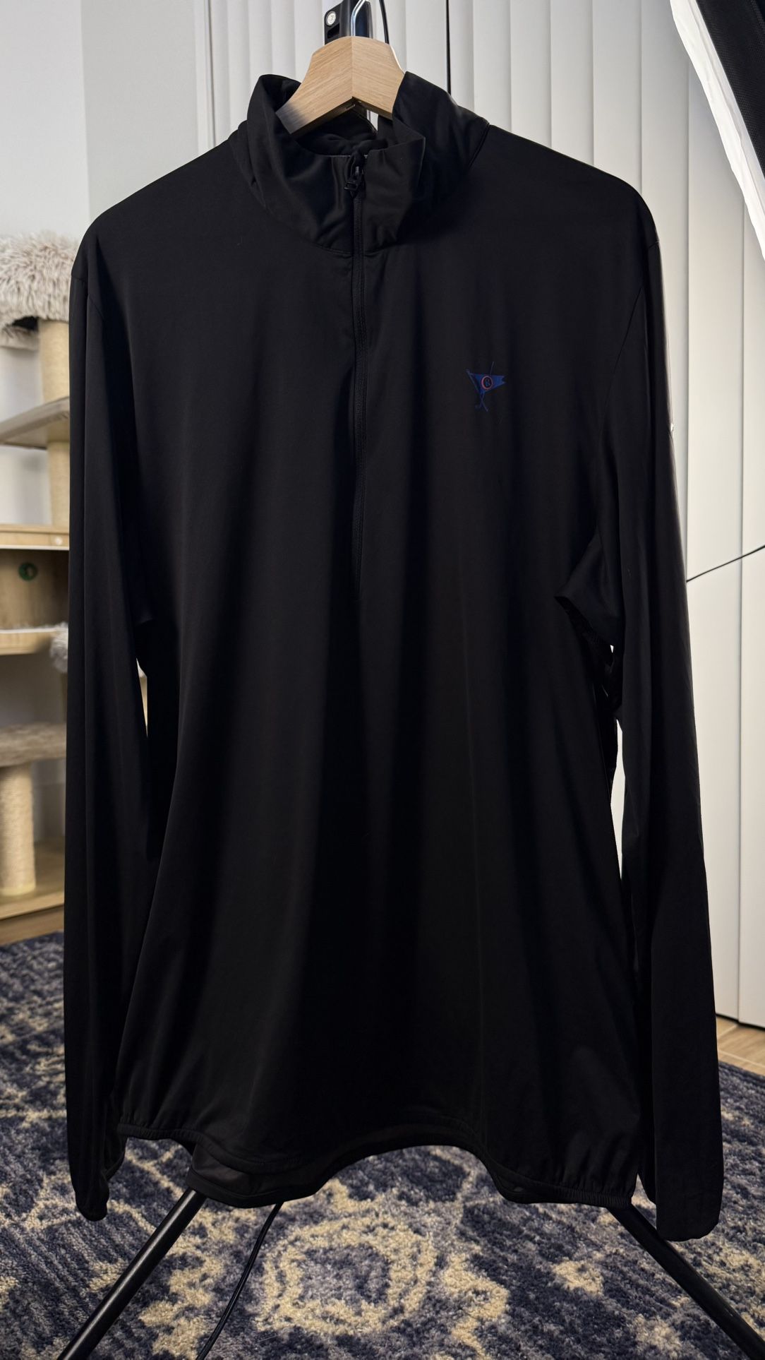 KJUS Men’s SEVVE Jacket Black 2XL Half Zip Pullover Lightweight Stretch