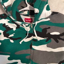 Supreme small box logo zip up hoodie