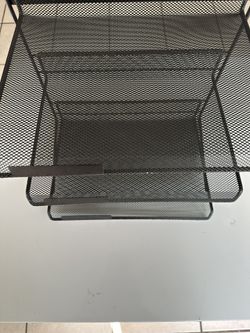 Metal Mesh Organizer.