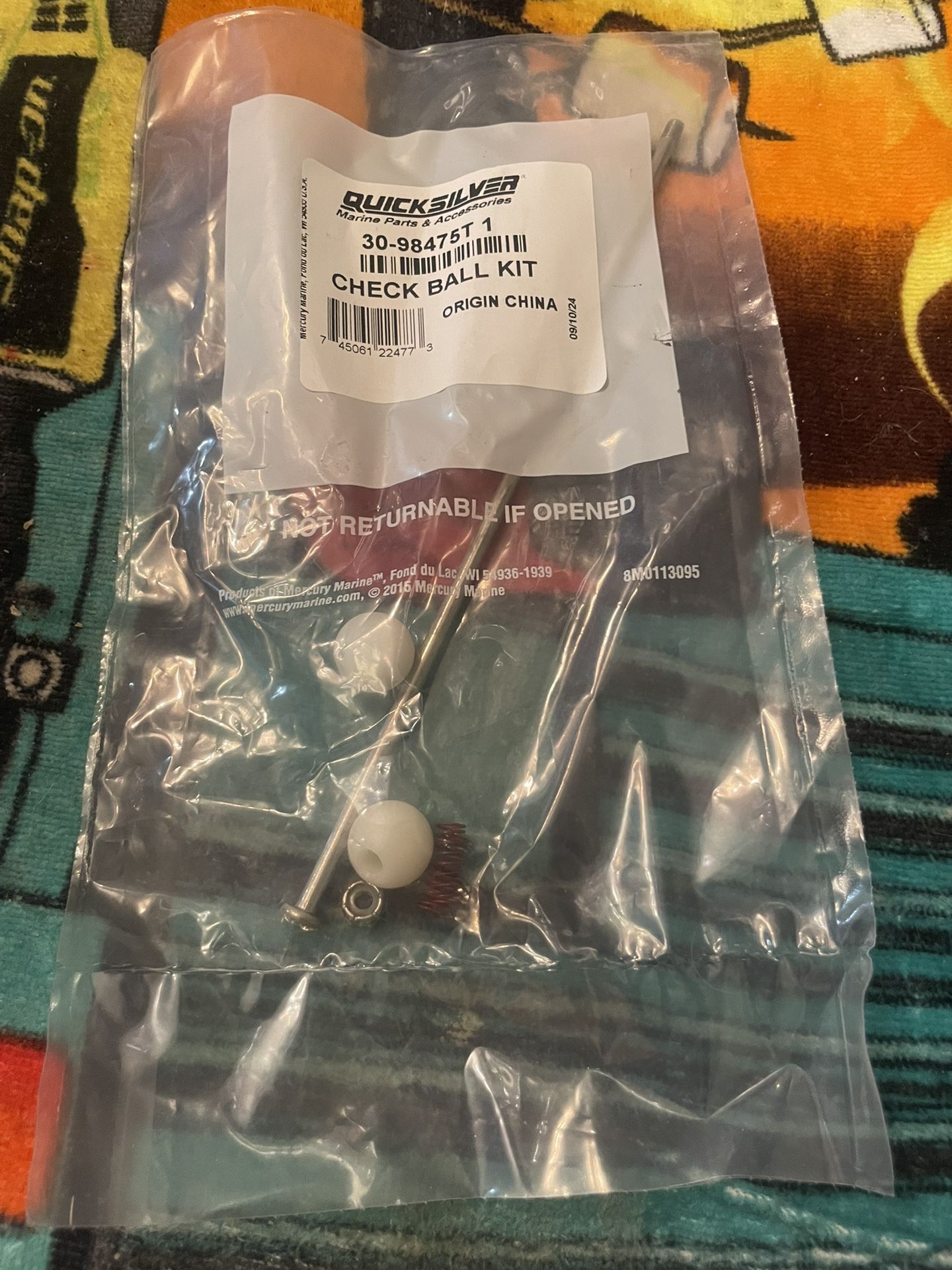 Mercruiser Check Ball Kit #98475T 1