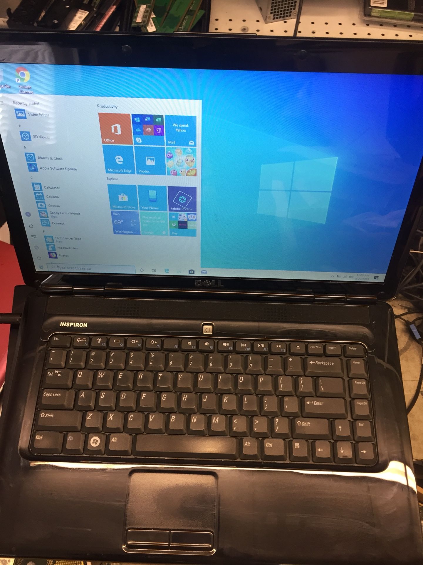 Dell Inspiron 1545 intel dual core 2ghz 250gb 4gb win 10