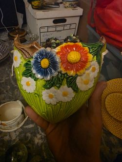 Ceramic Floral Planter Vase hanger Japanese