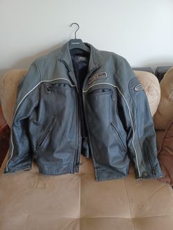 MOTORACER Leather Jacket Black Large Warm Underjacket